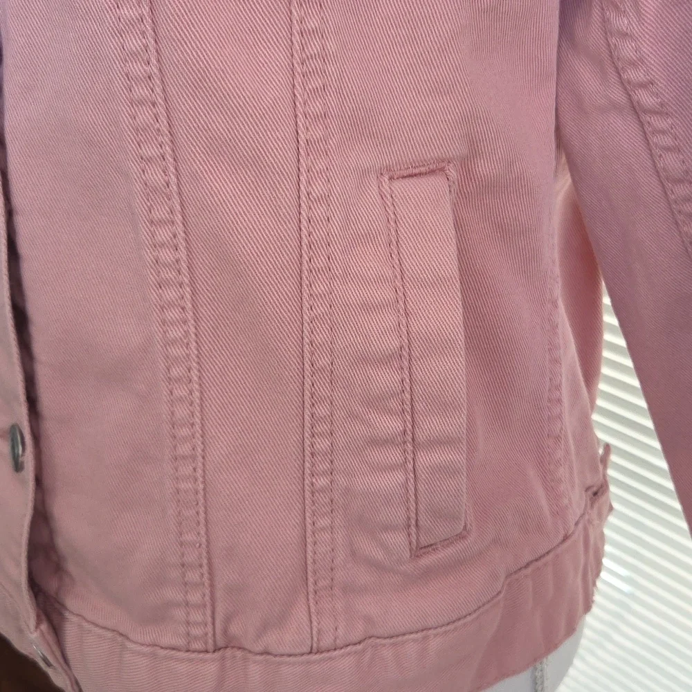 Pink Denim Jacket TIME and TRUE S - Picture 6 of 11